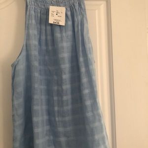 NWT Sky blue Cloth and Stone cotton blend top